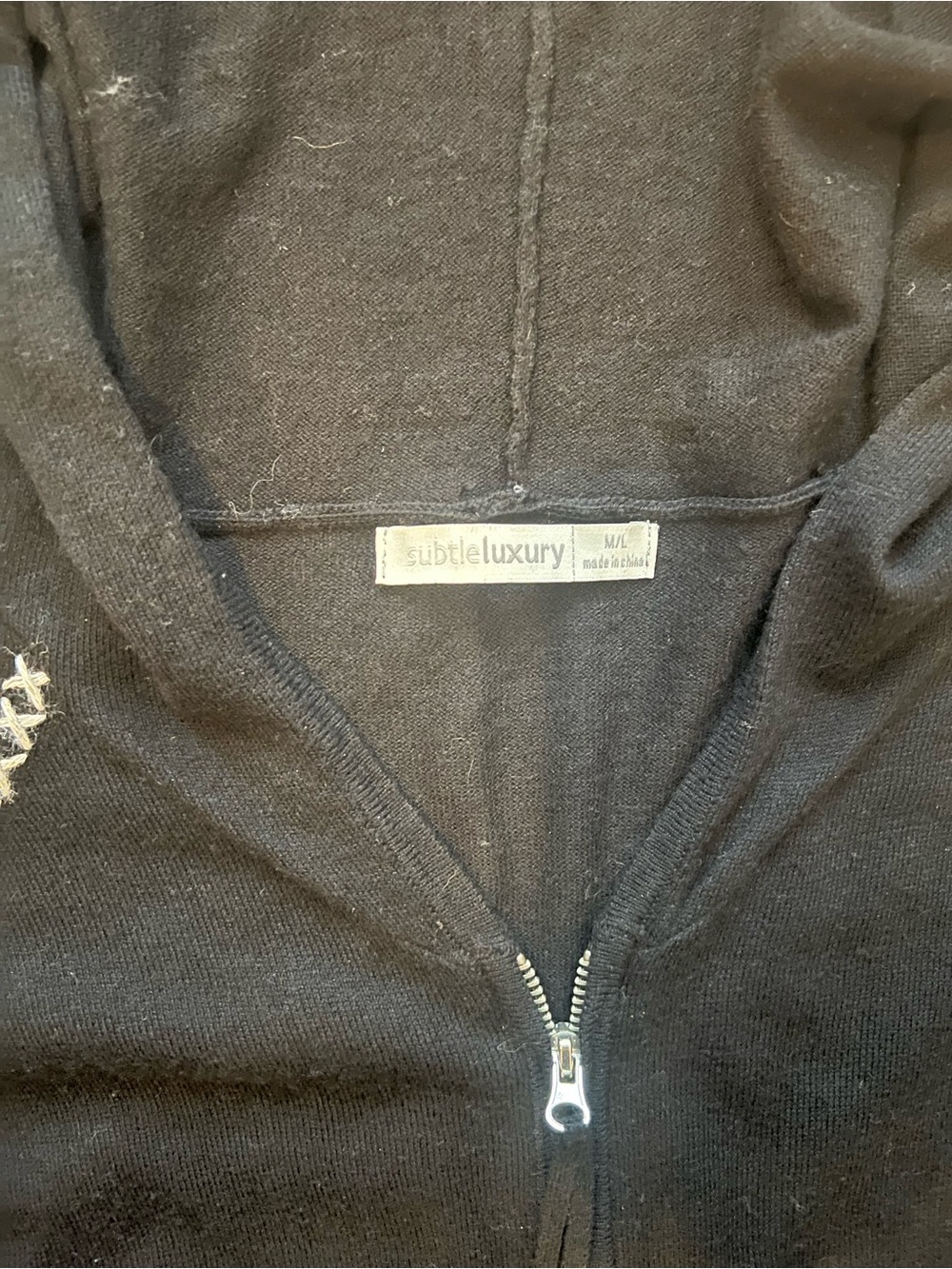 Subtle Luxury Brand Light Weight Cotton Zip Jacket With Whipstitch Embroidery - Picture 5 of 6